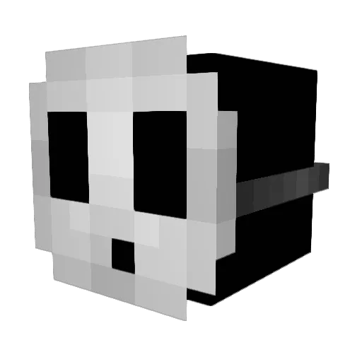 Furiia Minecraft avatar head, 3D render
