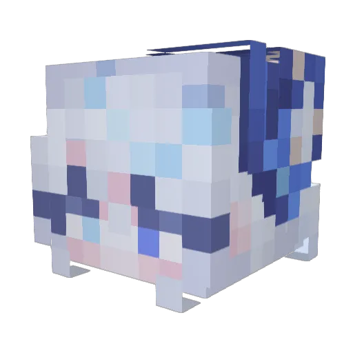 Furina_0314 Minecraft avatar head, 3D render