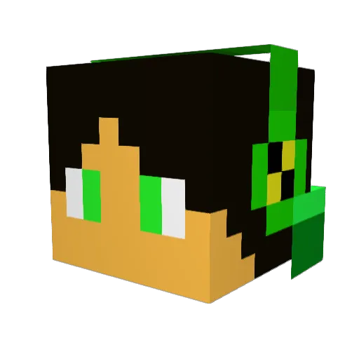FuriosPhantom Minecraft avatar head, 3D render
