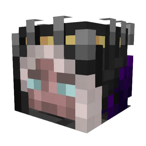 Furiou7s Minecraft avatar head, 3D render