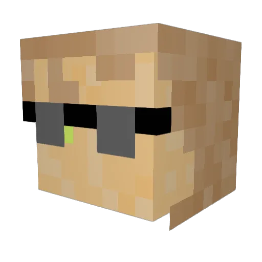 Furious726 Minecraft avatar head, 3D render