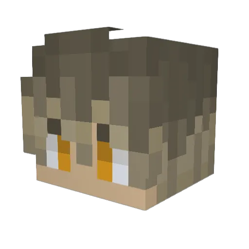 FuriousCreeper_9 Minecraft avatar head, 3D render