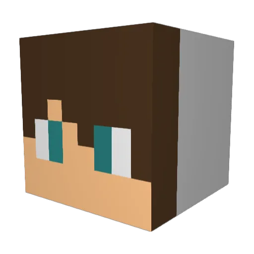 FuriousDemon97 Minecraft avatar head, 3D render