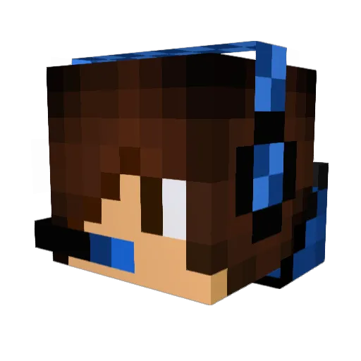 FuriousFlameTDMx Minecraft avatar head, 3D render