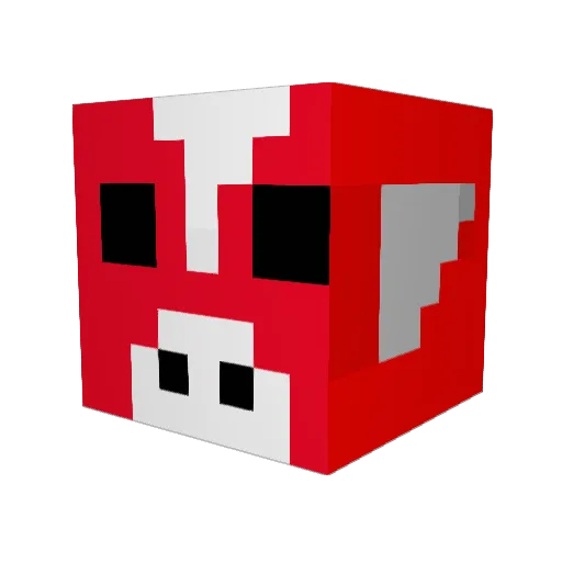 FuriousHDog Minecraft avatar head, 3D render