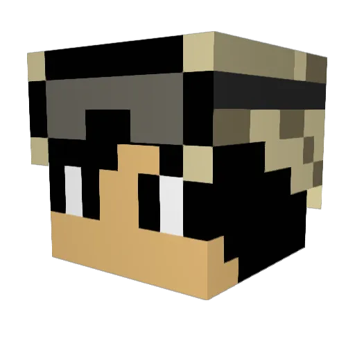 FuriousNewt1857 Minecraft avatar head, 3D render