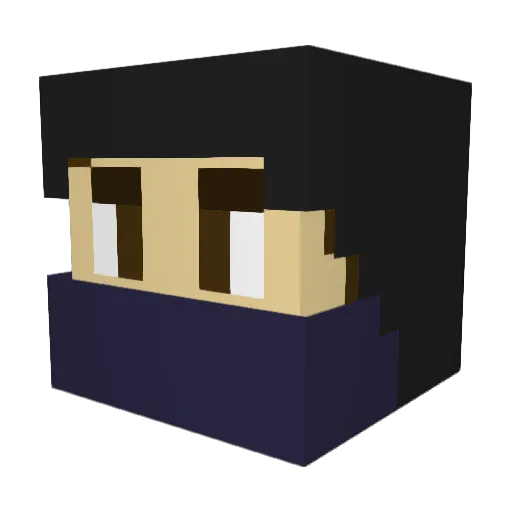 Furious_NinjaGo Minecraft avatar head, 3D render