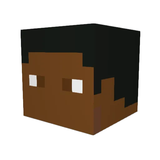Furiouswc Minecraft avatar head, 3D render