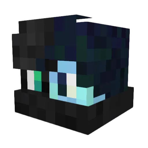 FurkanAga Minecraft avatar head, 3D render