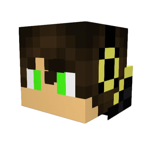 Furkan_Go Minecraft avatar head, 3D render