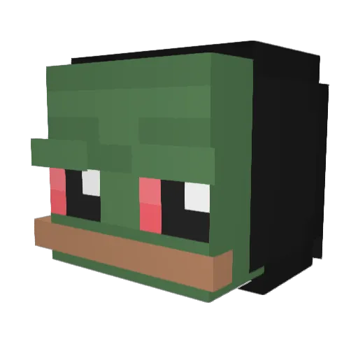 Furkanek Minecraft avatar head, 3D render