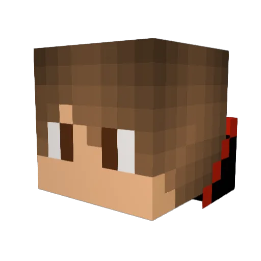 Furki90 Minecraft avatar head, 3D render