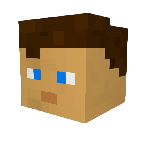 Furman228 Minecraft avatar head, 3D render