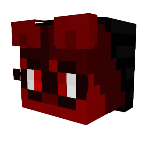 Furmistine Minecraft avatar head, 3D render