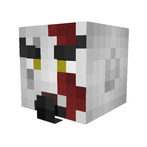 FurnaceFire3593 Minecraft avatar head, 3D render
