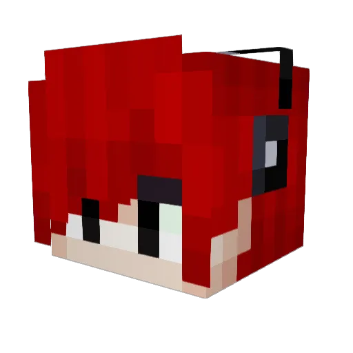 Furnitures Minecraft avatar head, 3D render