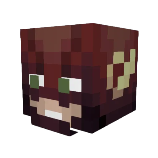 Furore910 Minecraft avatar head, 3D render