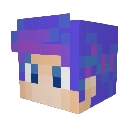 Furosut0 Minecraft avatar head, 3D render