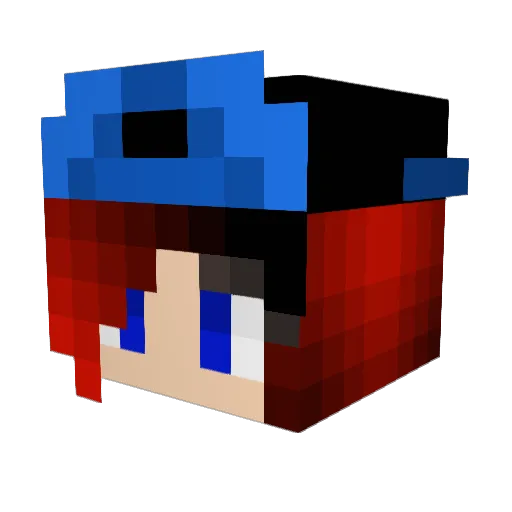 Furphoenix12 Minecraft avatar head, 3D render