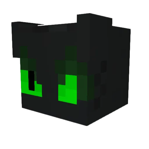 FurrLupus Minecraft avatar head, 3D render