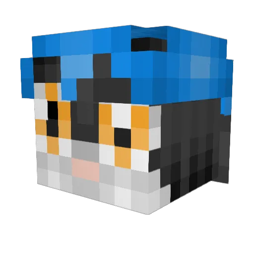 FurreboGamexTv Minecraft avatar head, 3D render