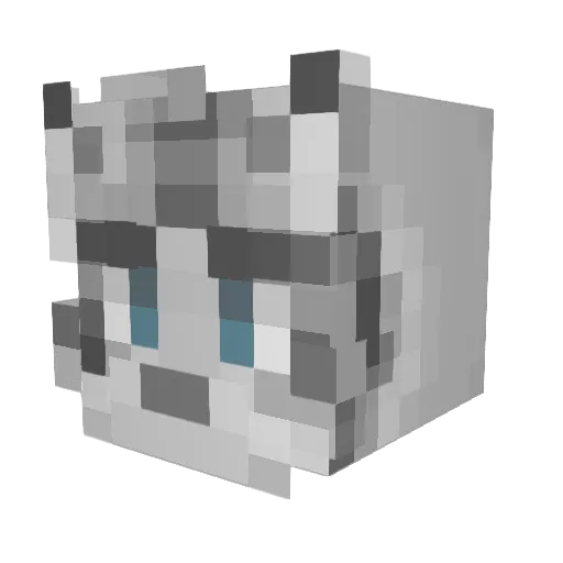 FurredBandit Minecraft avatar head, 3D render