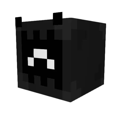 Furroritos Minecraft avatar head, 3D render