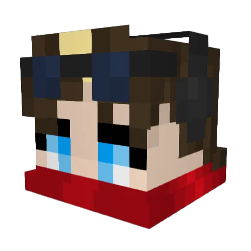 Furrseth Minecraft avatar head, 3D render