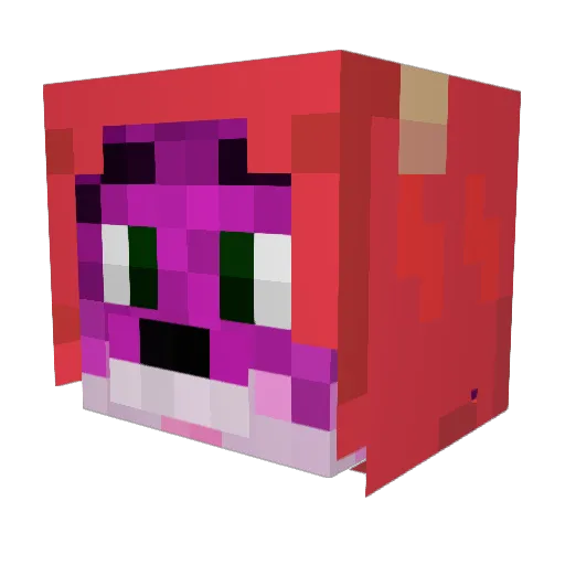FurryDJ Minecraft avatar head, 3D render