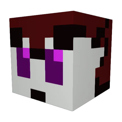 FurryKirin Minecraft avatar head, 3D render