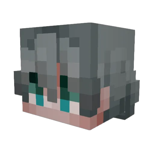 FurrySlayerTCG Minecraft avatar head, 3D render