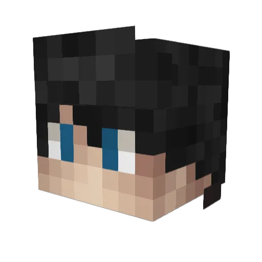 FurrySlime Minecraft avatar head, 3D render