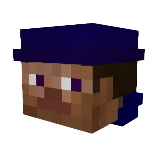 FurryTough695 Minecraft avatar head, 3D render
