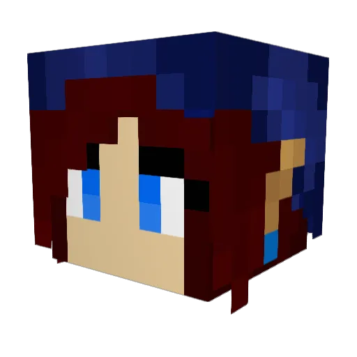 Furry_Ferret Minecraft avatar head, 3D render