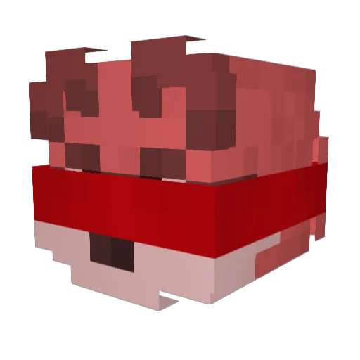 Furtash Minecraft avatar head, 3D render