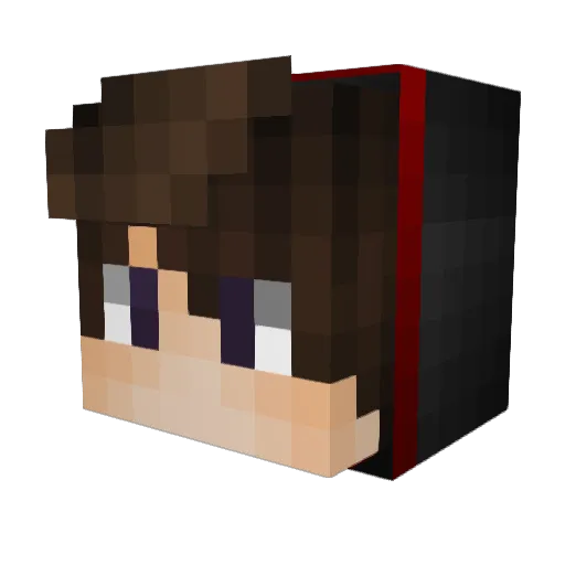 Furtoxic Minecraft avatar head, 3D render