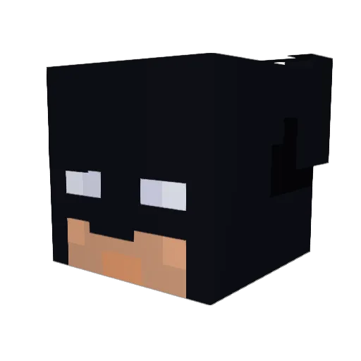 Furvius1 Minecraft avatar head, 3D render