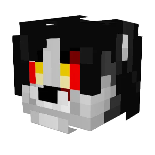 FuryFaun Minecraft avatar head, 3D render