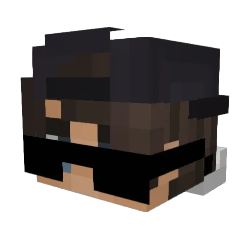 FuryRyZen Minecraft avatar head, 3D render