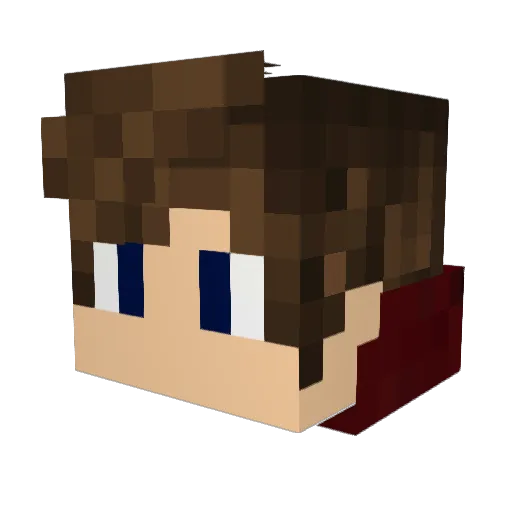 FuryX9X Minecraft avatar head, 3D render