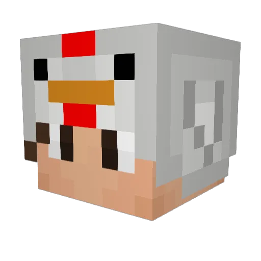Furzfinger Minecraft avatar head, 3D render