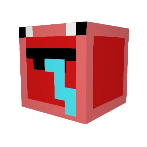 Fused91 Minecraft avatar head, 3D render