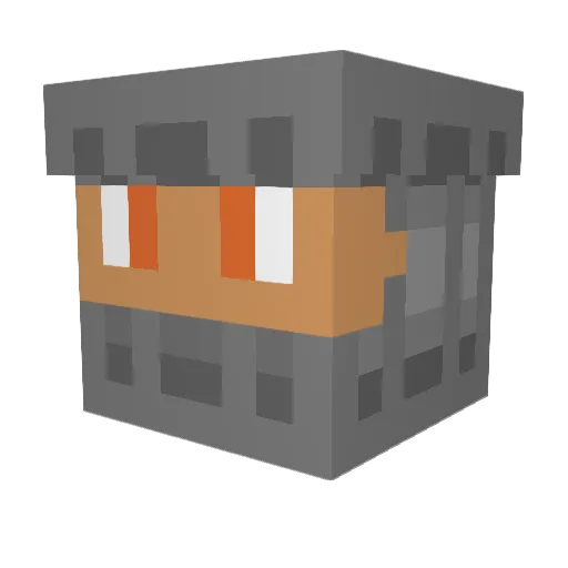 FusehsHotStepMom Minecraft avatar head, 3D render