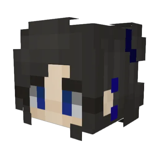 Fushimi_Kami Minecraft avatar head, 3D render
