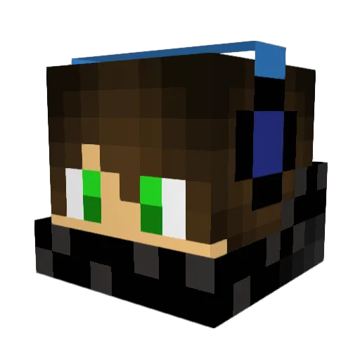 Fusible Minecraft avatar head, 3D render