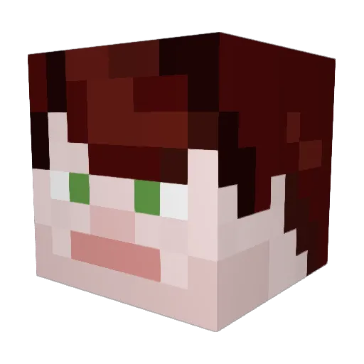 FusilierWerthen Minecraft avatar head, 3D render