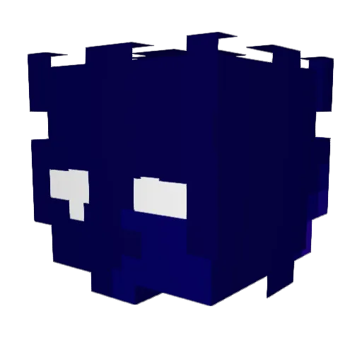 FusionDood Minecraft avatar head, 3D render