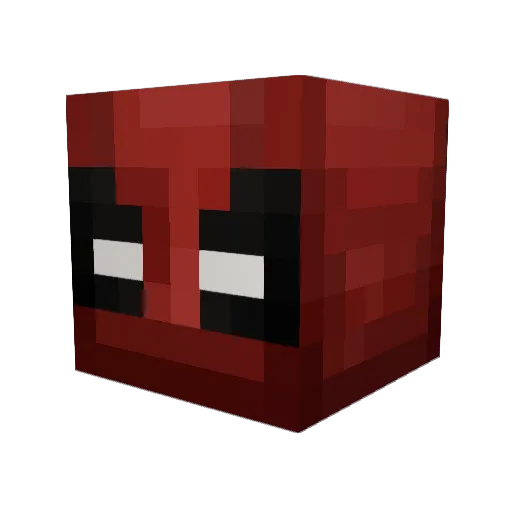 FusionHybrid Minecraft avatar head, 3D render