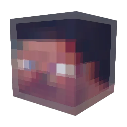 FusionReign Minecraft avatar head, 3D render