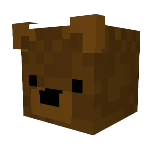 FusionSleek Minecraft avatar head, 3D render